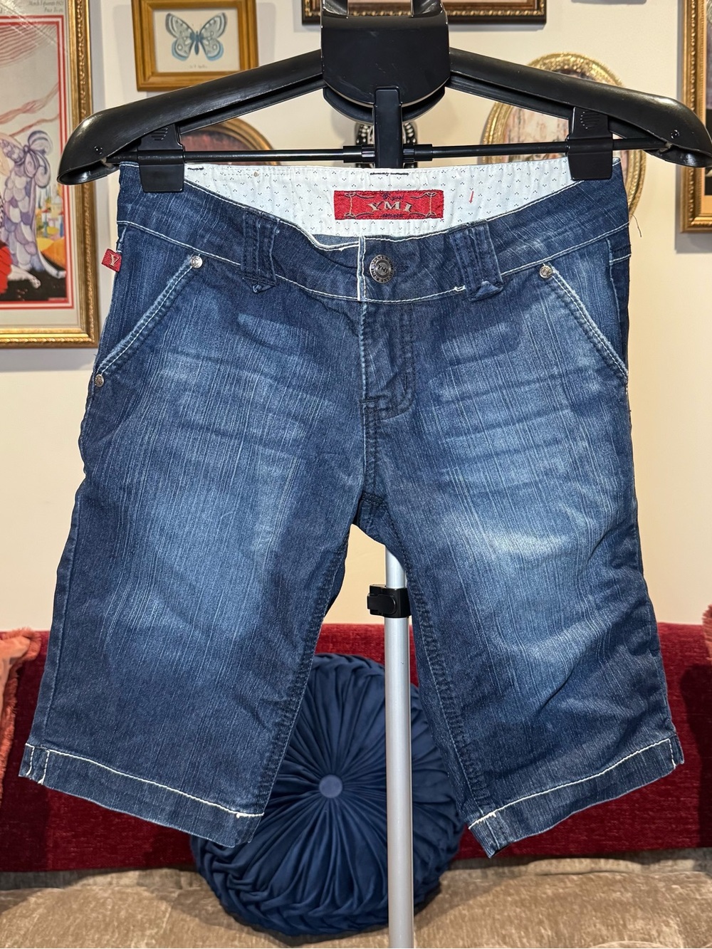 Y2K Women's Dark Blue Denim Jorts